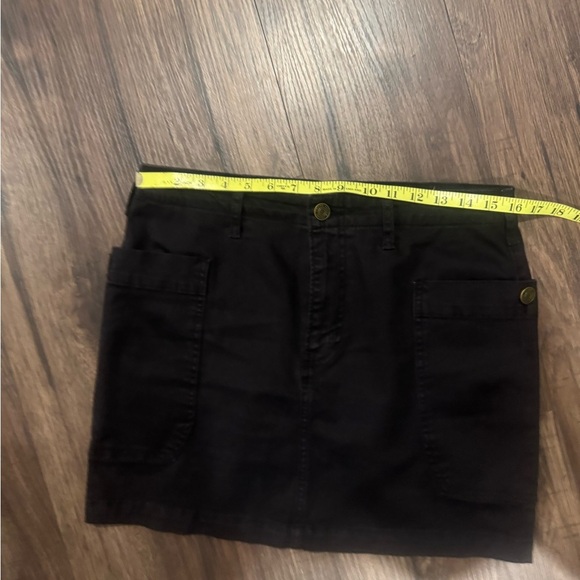 Black Frame mini cargo skirt- stretch twill sz 28 - Picture 4 of 7